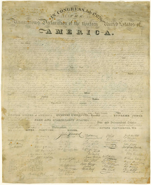the declaration of independence signatures. The Declaration of