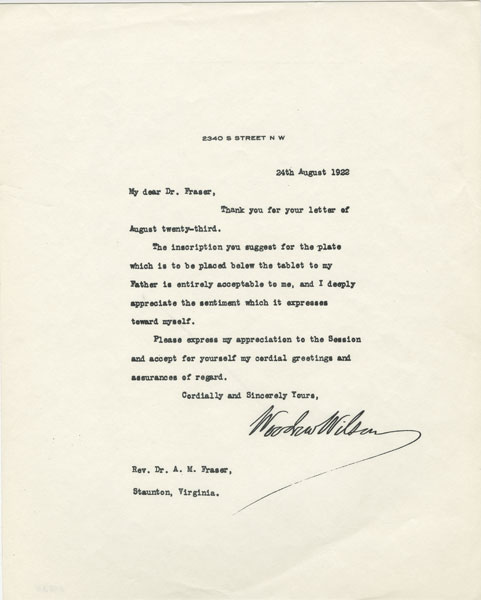 Woodrow wilson essay