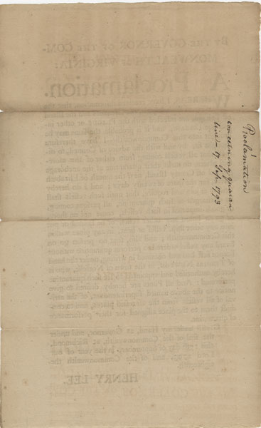 1793 yellow fever. governor was yellow fever,