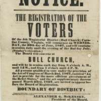 Notice. The Registration of the Voters