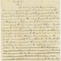 Petition of the Norfolk County Court to Col. Thomas F. Jackson, Norfolk