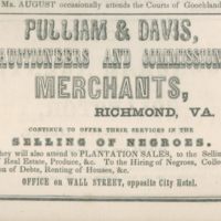 Advertisements for Slave Traders